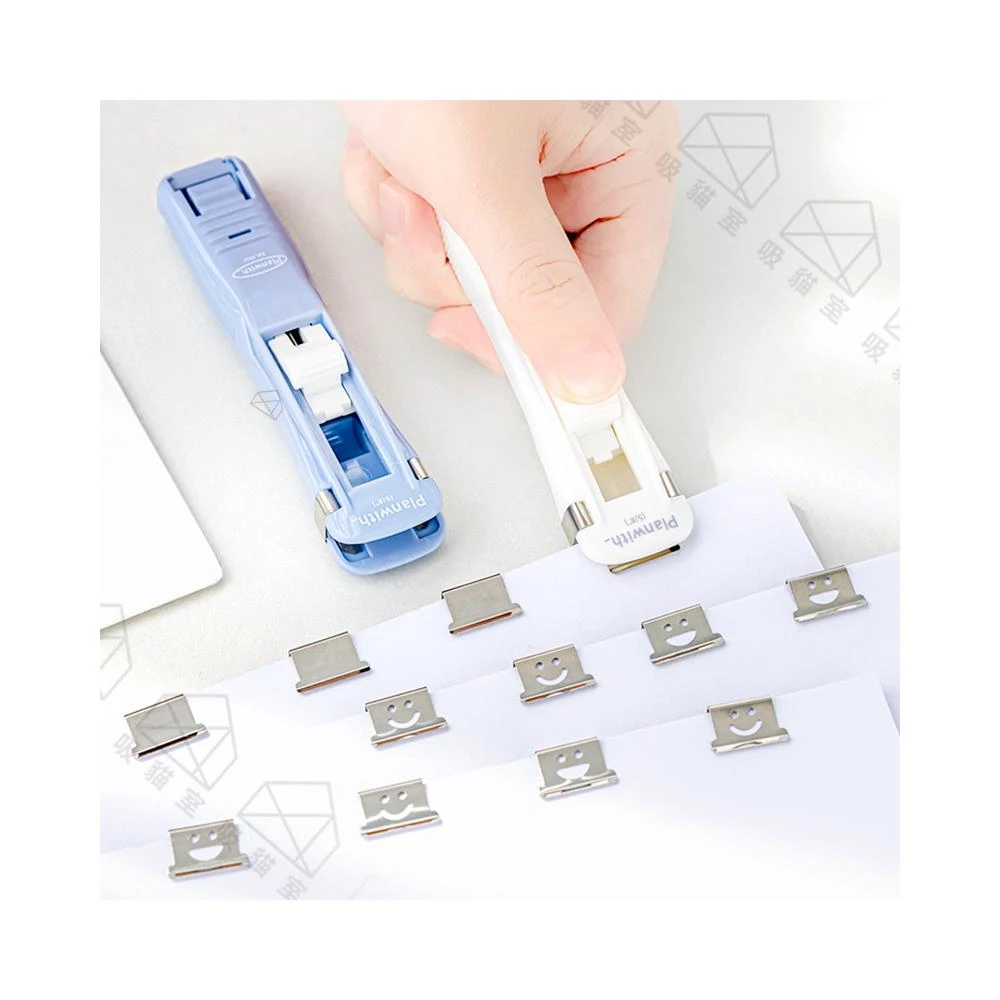 【吸貓室】紙張推夾器 長尾夾 推推夾 2色可選 推夾器 裝訂夾 票據夾 夾紙器 訂書機 封口夾 小夾子 釘書機