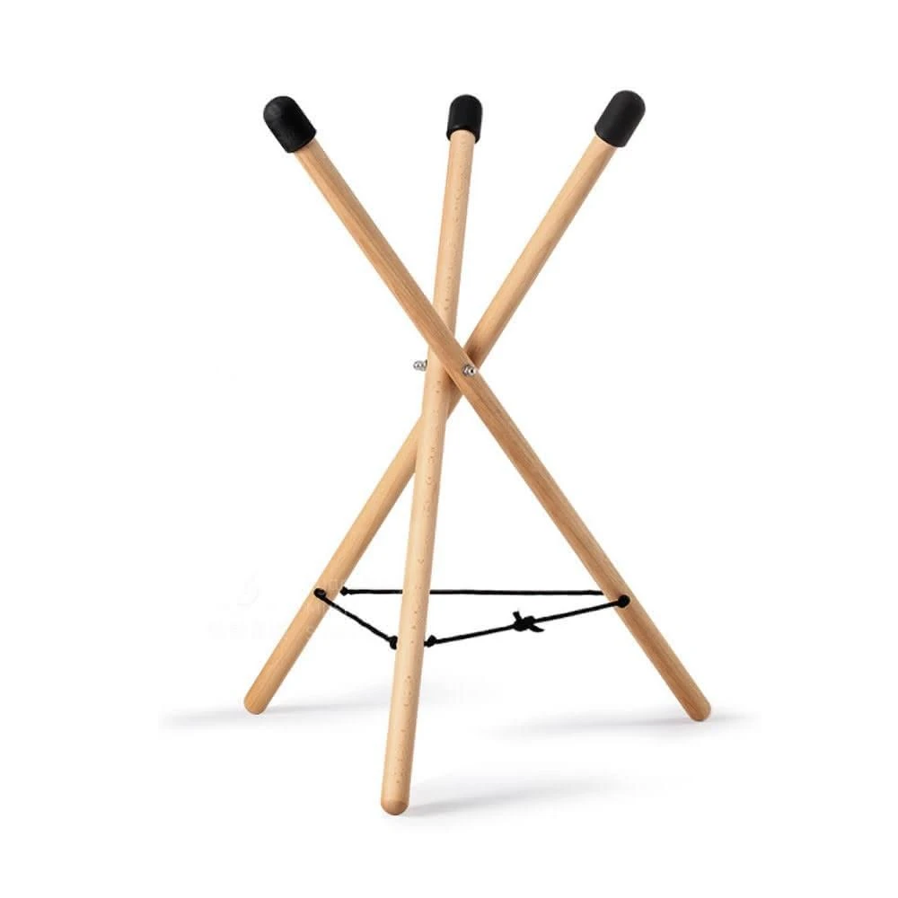 【HLURU 魯儒】中號 空靈鼓架 手碟鼓架 木頭鼓架 鼓架 實木鼓架 防滑鼓架 適合10-22吋空靈鼓 手碟鼓 天鼓 自然風格 弦琴音樂