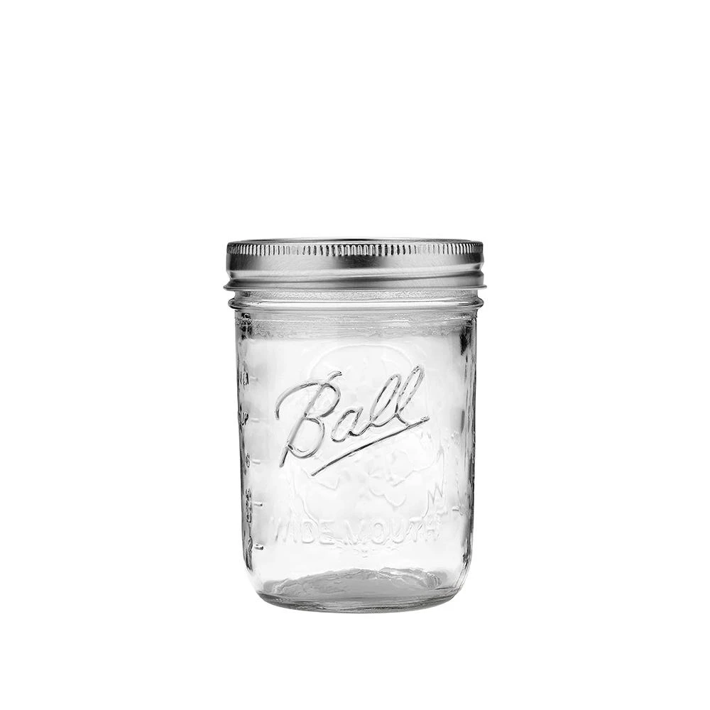 【Ball 梅森】Ball Mason Jar 16oz/480ml 寬口刻度款 梅森罐/玻璃瓶/梅森瓶/儲物罐/廚房用品/密封罐/收納