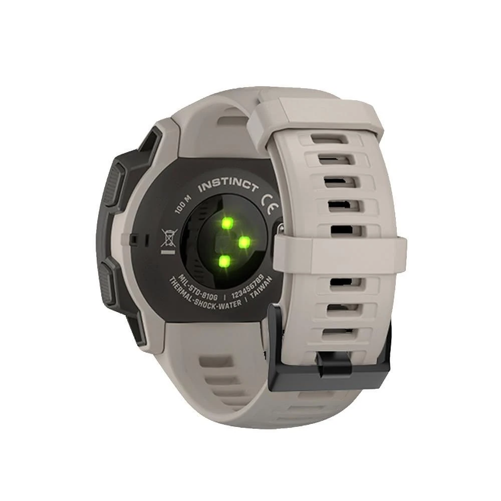 【ibits】Garmin Instinct 本我系列 專用 矽膠錶帶 黑片扣 替換錶帶 替換腕帶 佳明 表帶 22mm(錶帶)