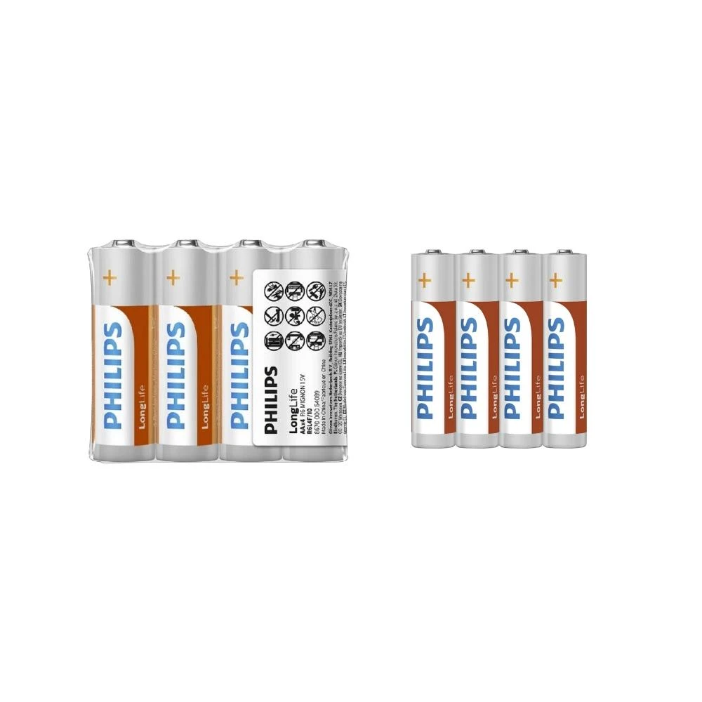【Philips 飛利浦】飛利浦碳鋅電池 PHILIPS 3號電池 4號電池 AA電池 AAA電池 乾電池
