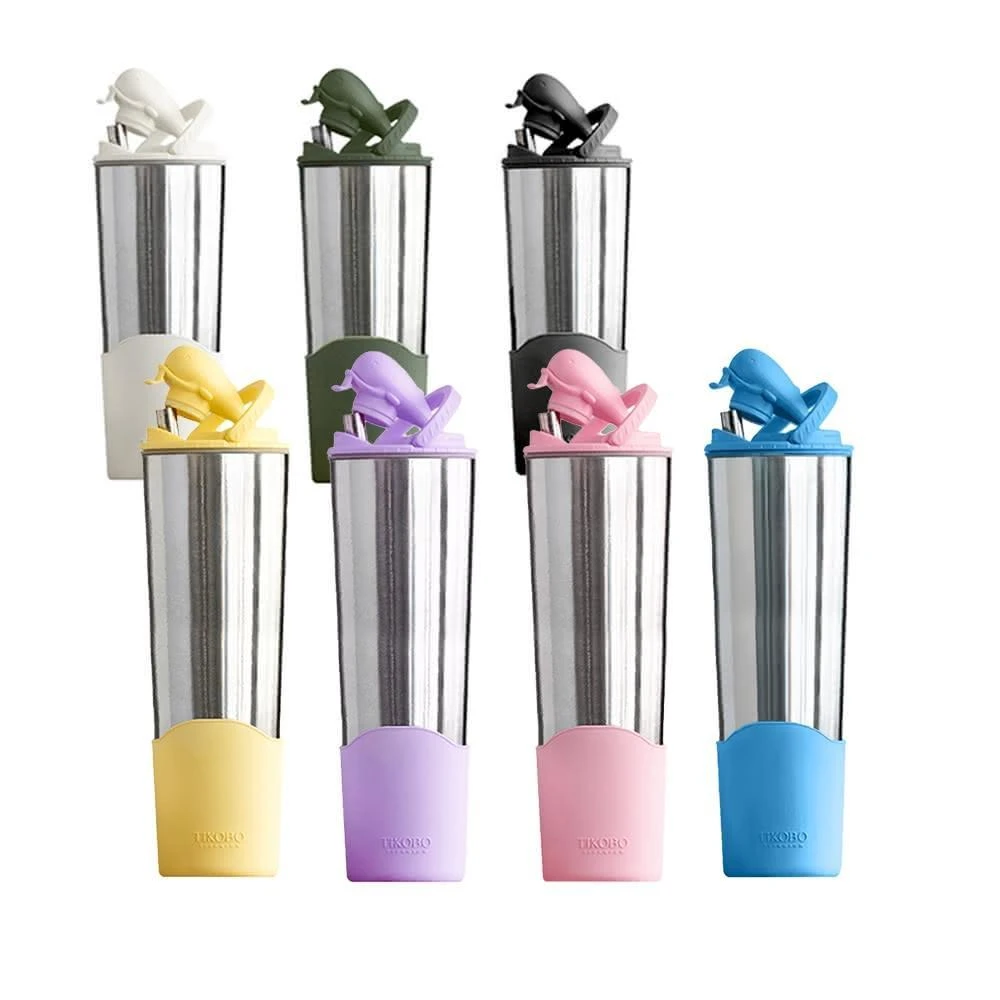 TiKOBO 鈦工坊】800ml 純鈦鯨魚杯二代純鈦保溫杯鈦杯附細吸管多