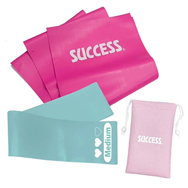 【SUCCESS 成功】瑜珈塑身彈力帶組 (附收納袋)