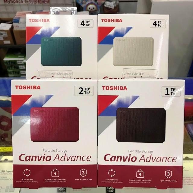 【TOSHIBA 東芝】Canvio Advance V10 4T 4TB 2.5吋 外接式硬碟 高速輕薄 行動硬碟 隨身硬碟