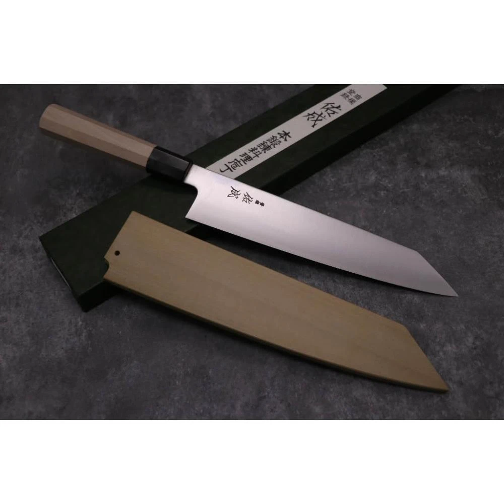 佑成🔪SG-2粉末鋼大馬士革劍形和牛刀24cm 三銀卷柄⭕️