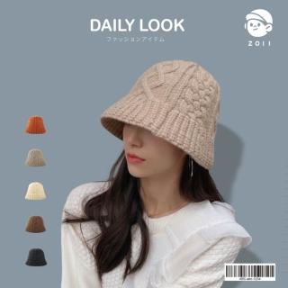 【ZOII 佐壹】麻花針織毛帽(毛帽 針織帽 毛線帽 針織漁夫帽 #103029)