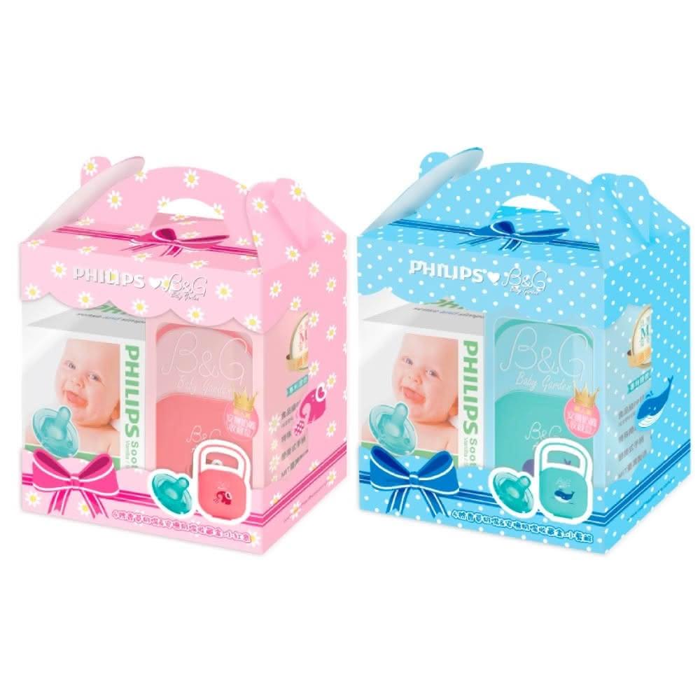 【Philips 飛利浦】香草奶嘴4號+收納盒 奶嘴禮盒 香草奶嘴 嬰兒奶嘴 (寶寶共和國)