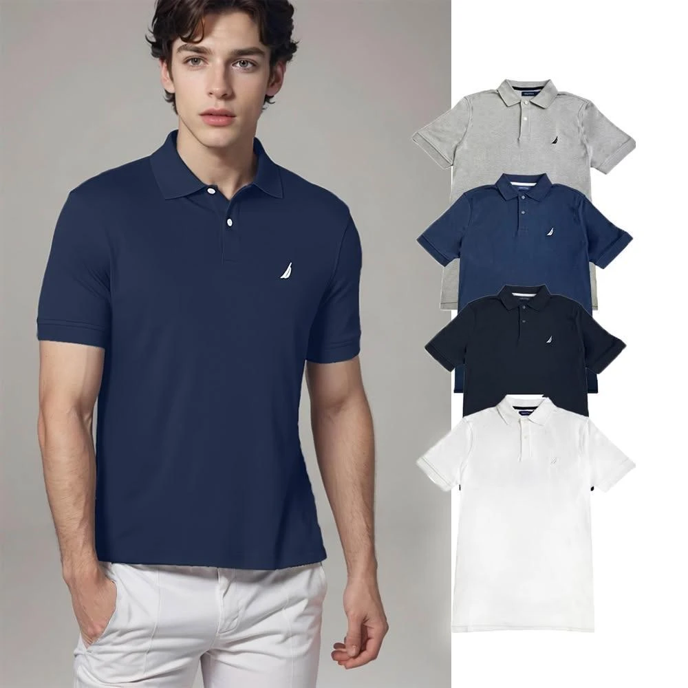 【NAUTICA】男款 帆船 胸前小LOGO POLO衫 棉質 版型偏大