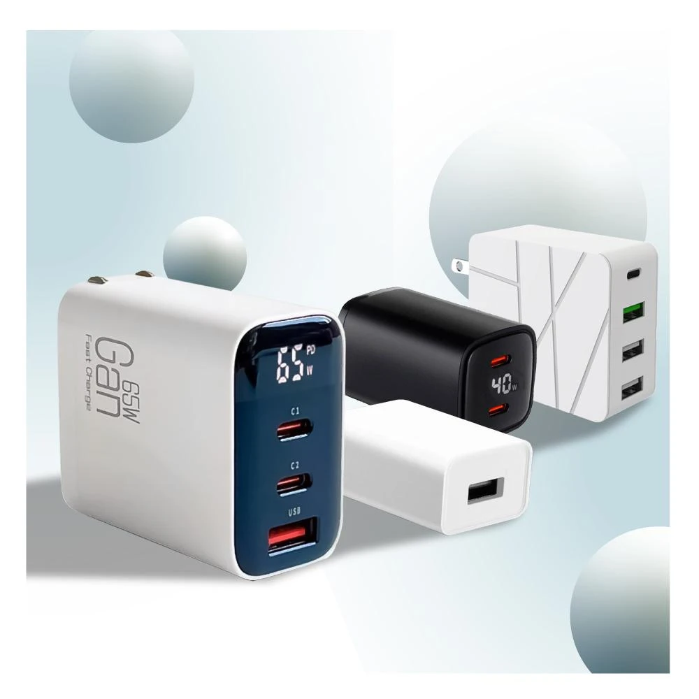 舒米好物 氮化鎵 GaN多孔 充電頭 PD 快充頭 65W/37W/40W/5V2A(BSMI iphone 15)