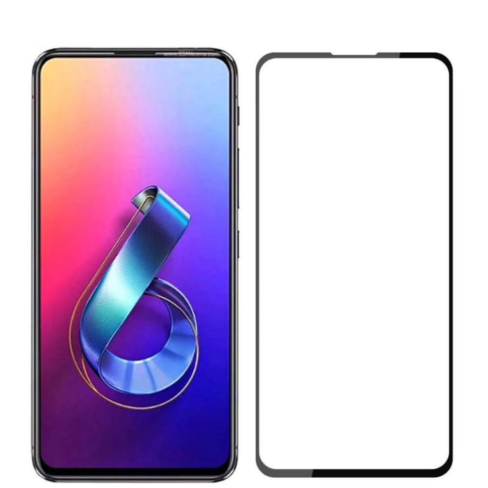 華碩Zenfone 6 滿版鋼化玻璃膜 ASUS ZS630KL 全屏保護貼 全膠貼合 無網點
