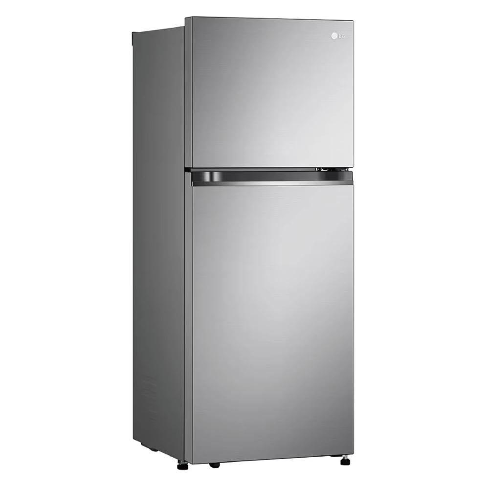 LG樂金 GV-L217SV 雙門冰箱，容量217L，適合小型家庭使用。採用直驅變頻馬達，超靜音省電，每月僅20kWh耗電量，能源效率第1級並獲節能標章認證。銀色系外觀時尚，尺寸寬555x高1445x深637mm，越南原裝製造，110V電壓適用臺灣。包含基本安裝服務，全機1年保固，壓縮機長達10年保固。右開門設計方便操作，是高效節能的變頻冰箱首選。