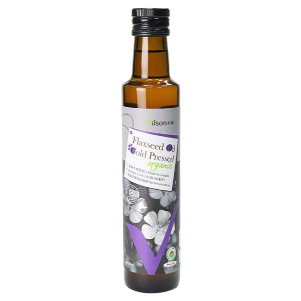 【Vilson 米森】有機冷壓亞麻籽油(250ml)