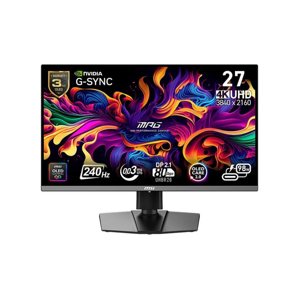 MSI 微星】MAG 272UP QD-OLED X24 電競螢幕27型QD-OLED/4K/240Hz