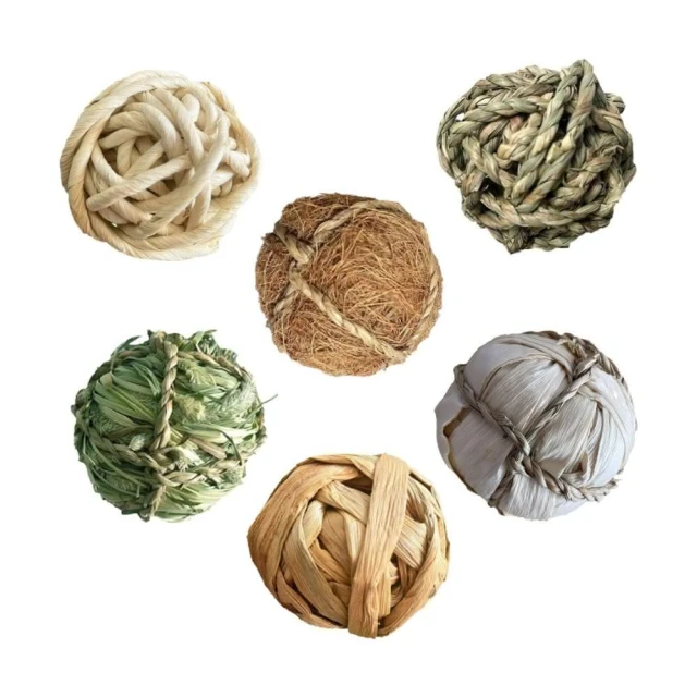 小寵編織球(草製編織球 啃咬球 小寵磨牙球 倉鼠磨牙球 手工編織球 藤編球 小寵玩具 啃咬草球)
