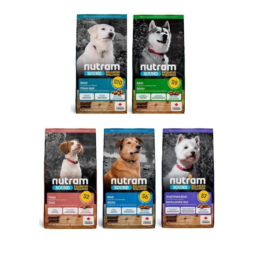 【Nutram 紐頓】S均衡健康犬糧系列－2kg（4.4lb）（S10／S2／S6／S7／S9）犬糧(狗乾糧.狗飼料. 狗主食)