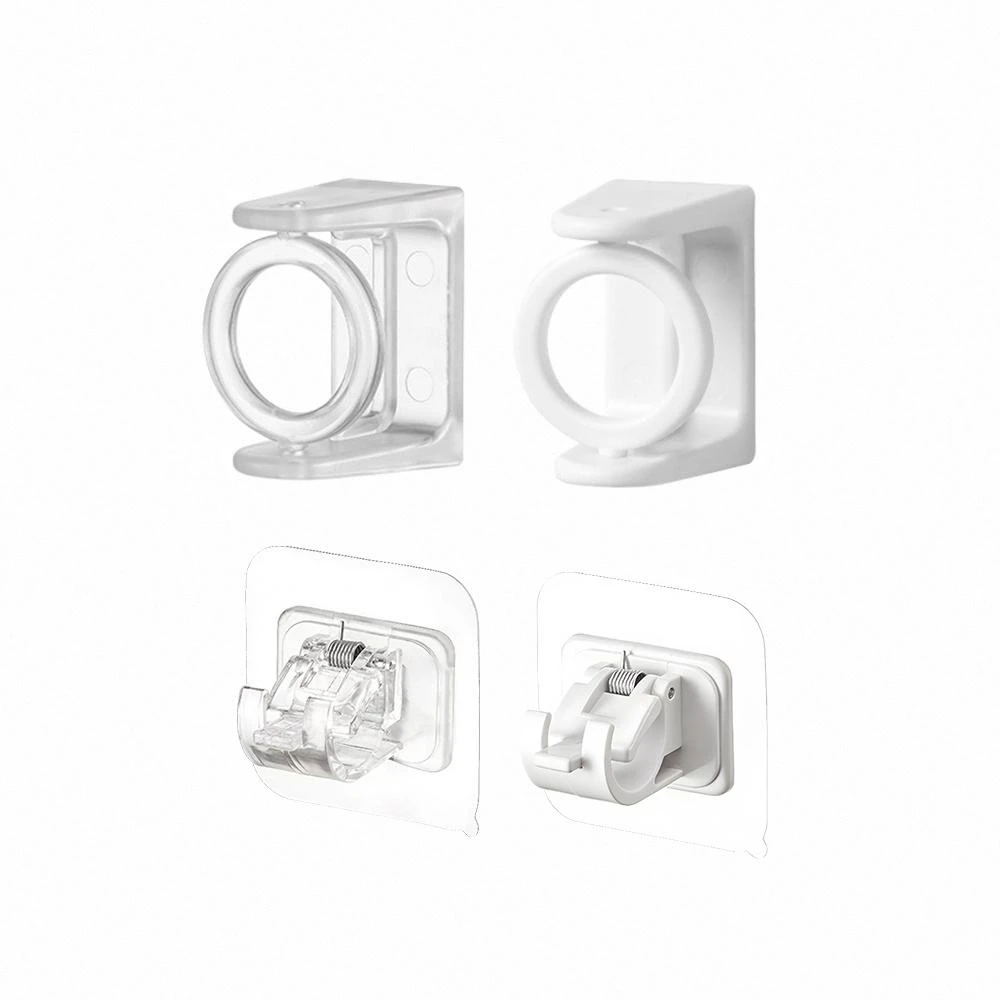 【wepay】伸縮桿固定器 固定夾 掛勾桿 掛鈎 窗簾桿夾 桿架 無痕桿架 伸縮桿固定 窗簾桿固定 伸縮桿掛勾