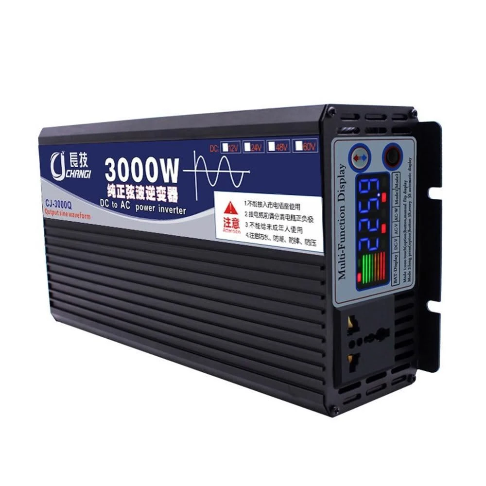 純正弦波逆變器 3500W(12V轉110V變壓器、電瓶轉換器、汽車電源轉家用、變壓器轉接頭)