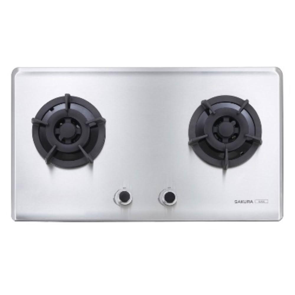 【SAKURA 櫻花】G2522S 二口小面板易清檯面爐 (含標準安裝) G-2522S｜檯面爐｜不銹鋼｜