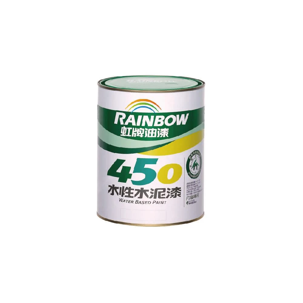 【虹牌】★1公升裝★ 450水性水泥漆（平光）(1公升可塗刷1.6坪)
