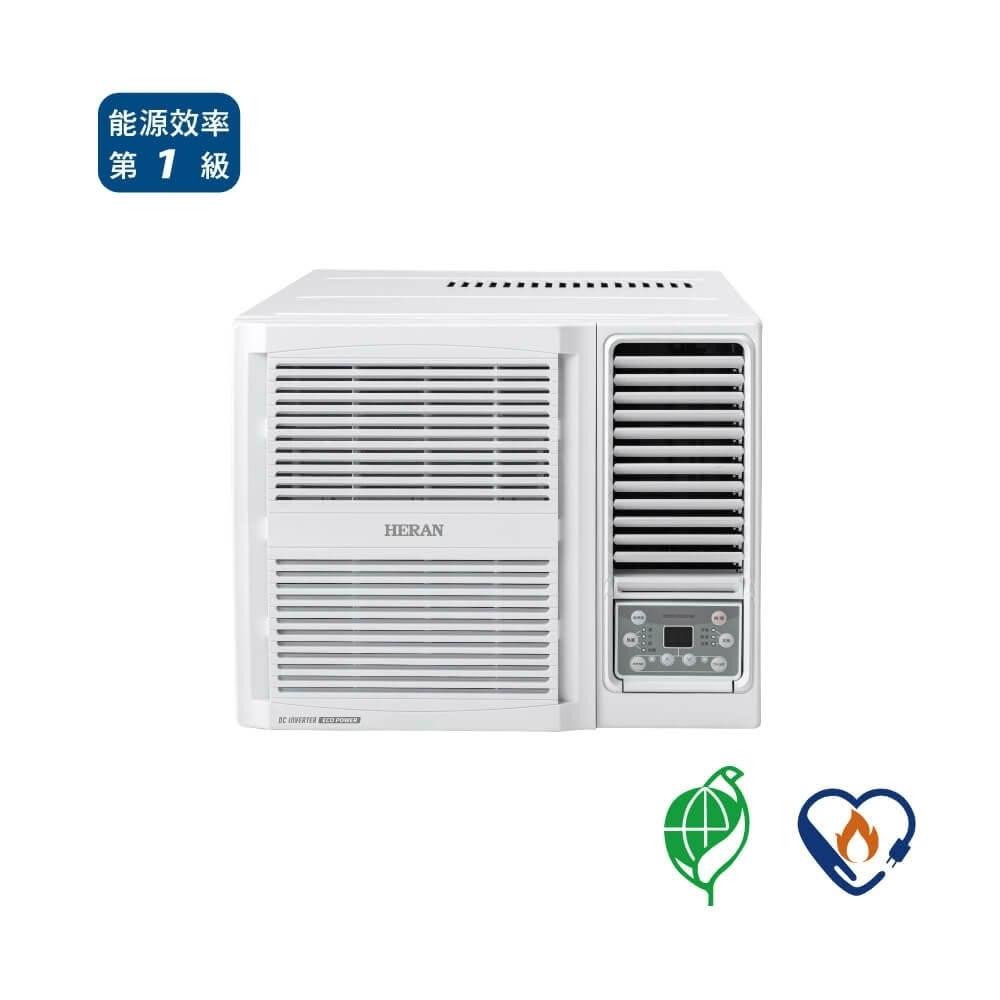 【HERAN 禾聯】13坪 R32變頻一級冷專窗型冷氣 藍波防鏽(HW-GT72)