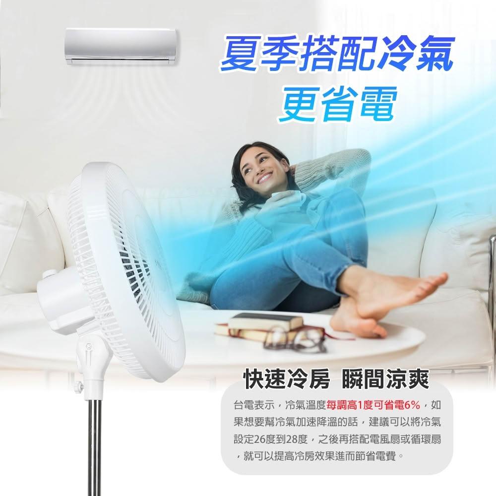 【勳風】16吋兩用桌立循環扇/伸縮立扇/新型導風扇(HFB-K1162)