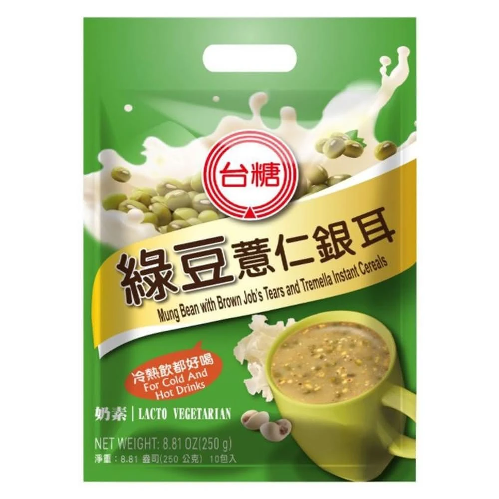 【台糖】台糖綠豆薏仁銀耳(25公克x10小包/袋)(9926)