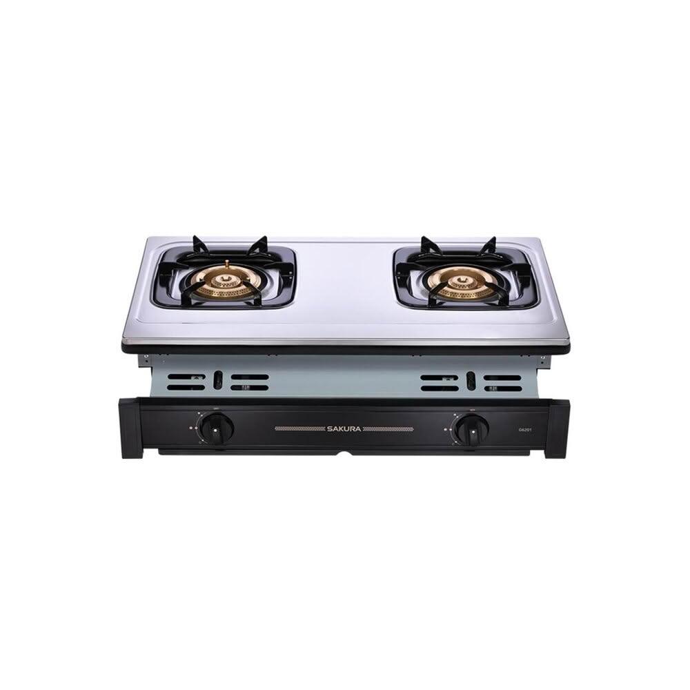 【SAKURA 櫻花】G6201S 二口節能瓦斯爐 崁入爐 G6201 限定區域送基本安裝
