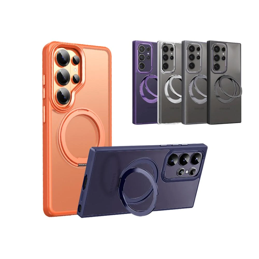 【貼膜達人】三星 360度 旋轉磁吸支架殼 Magsafe 手機保護殼 適用 Samsung S25 24 23 Ultra +