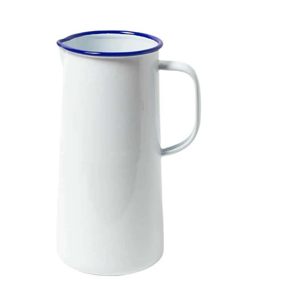 【Falcon】獵鷹琺瑯琺瑯3品脫冷水壺1.7L藍白水瓶琺瑯壺 入厝禮