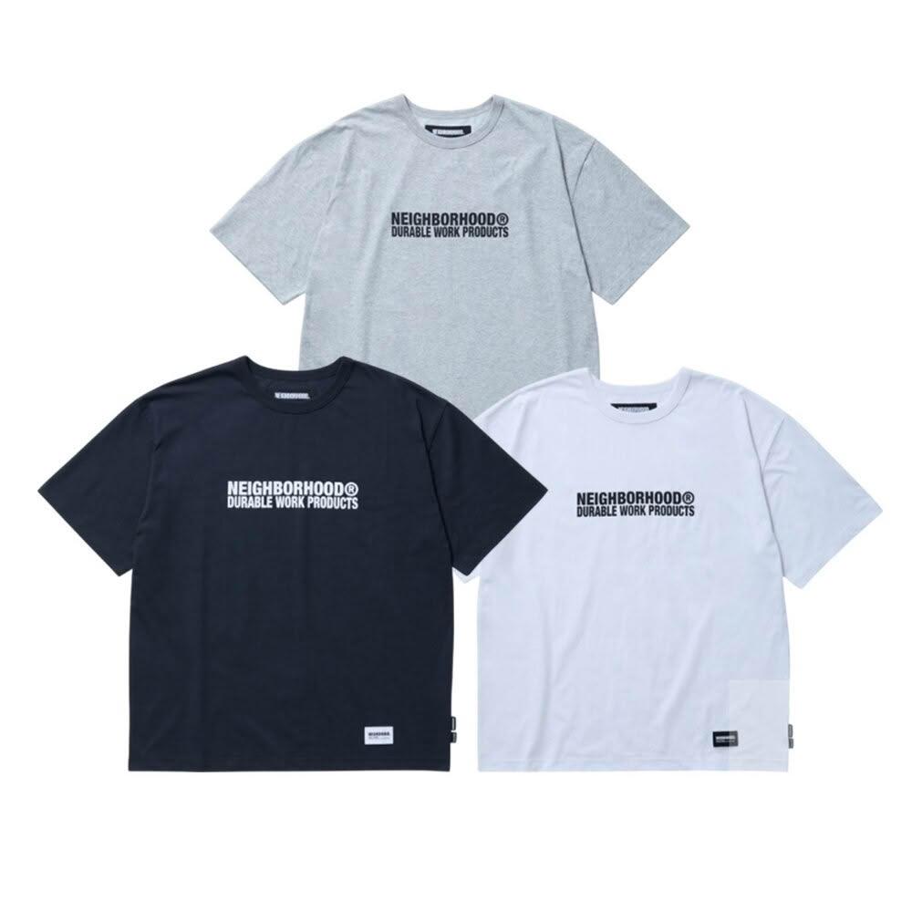 NEIGHBORHOOD】Neighborhood Sheltech Crewneck Ss 灰/黑/白圓領Logo短