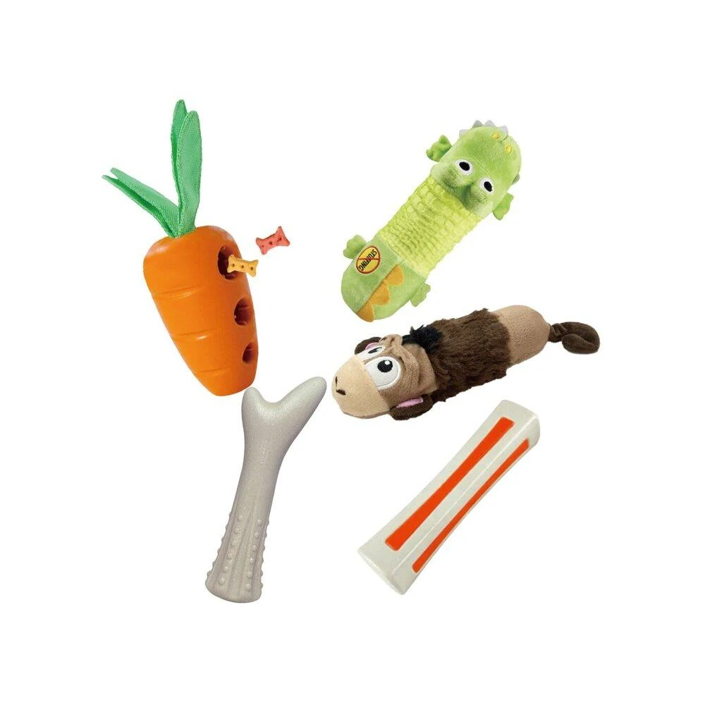 【Petstages】美國 狗狗潔牙玩具 奇異鹿角 比漾咬咬骨 益智胡蘿蔔 嗶波鱷魚 猴子 益智玩具