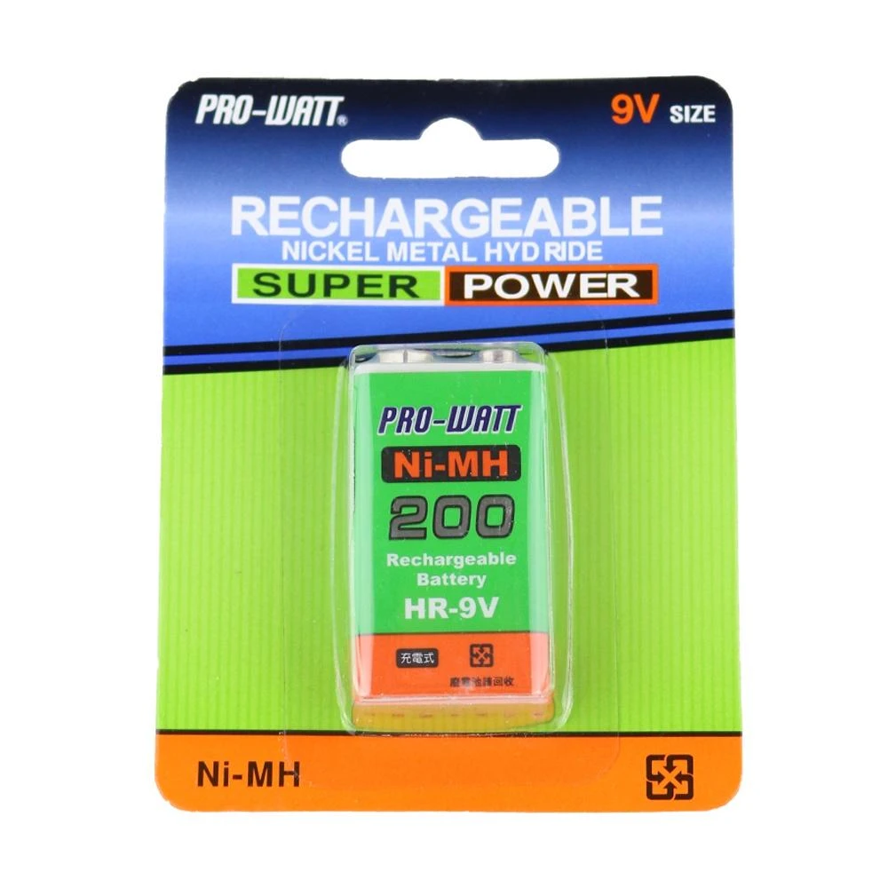 【華志】FB9V-200 方型9V充電式200mAh鎳氫電池(8.4V立即用)