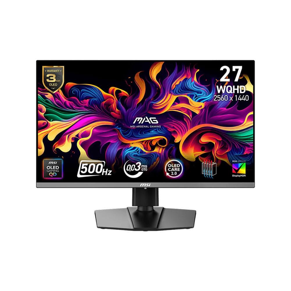 【MSI 微星】MAG 272QP QD-OLED X50 電競螢幕 27型 2K/500Hz/0.03ms/Type-C