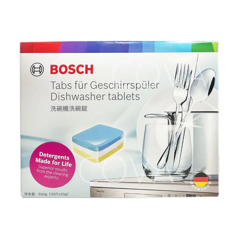 【BOSCH 博世】洗碗機洗碗錠30tabs(原廠品牌安心保證)