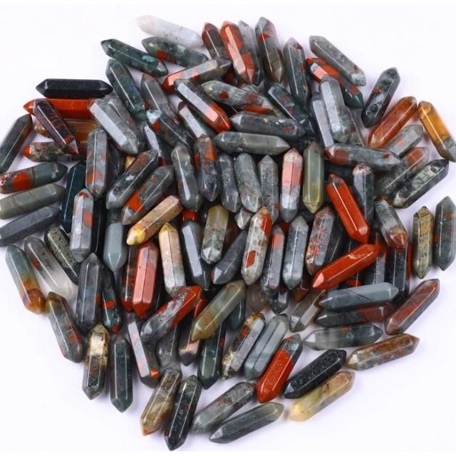 開運堂】台灣現貨天然水晶柱天然石雙尖六角柱半寶石裸石天然石晶柱拋光柱