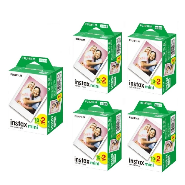 【FUJIFILM 富士】FUJIFILM 富士 instax mini 空白底片 十盒（100張）拍立得底片