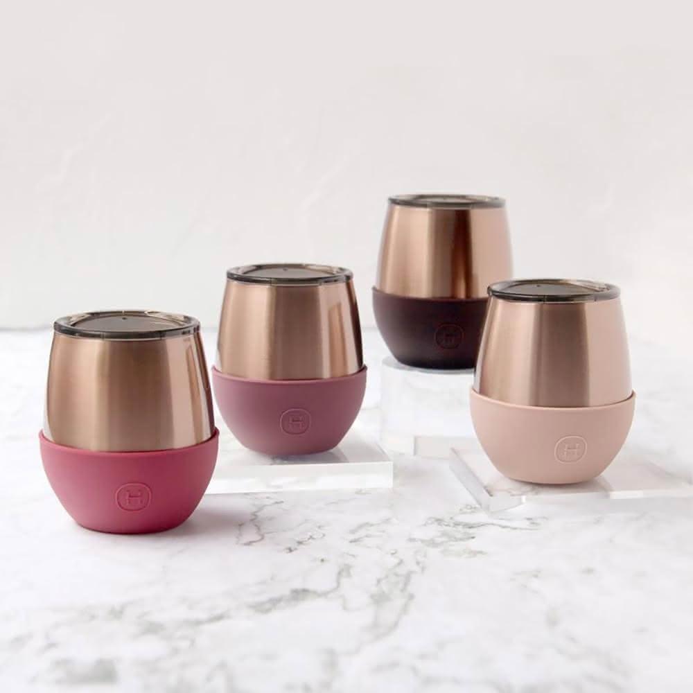 【HYDY】雙層隨行保溫杯 240ml (蜜粉金-顏色任選; 蛋型杯/咖啡杯/交換禮物/聖誕禮物/生日禮物/禮品)
