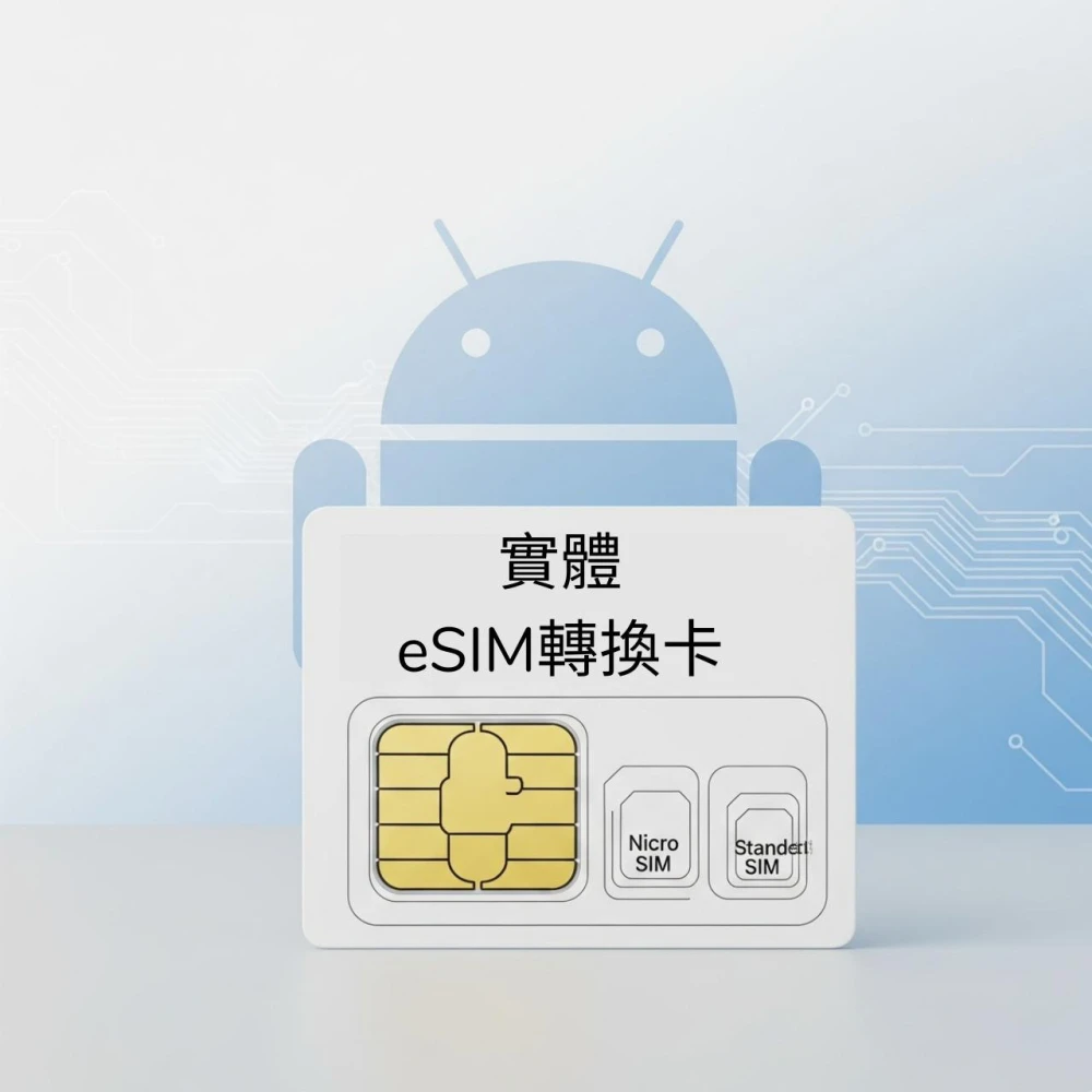 【CPMAX】【實體卡】安卓專用 eSIM 轉換卡｜舊手機秒升級eSIM，支援三合一 SIM卡 UICC卡