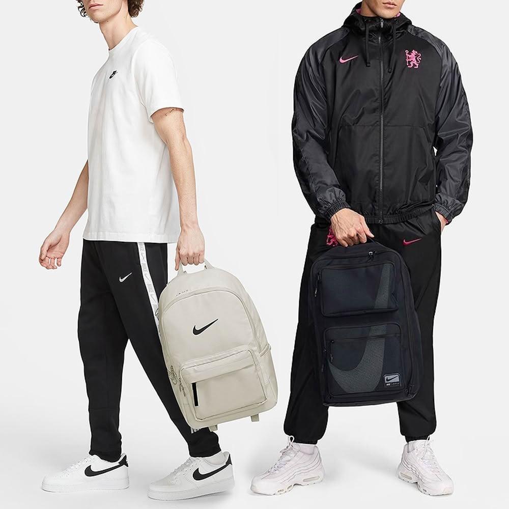 【NIKE 耐吉】小飛人潮流 精選大容量健身包/旅行袋 後背包 大logo休閒側背包/腰包 DM3976-010