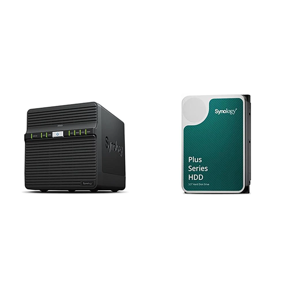 【Synology 群暉科技】〈自MO價〉 DS423 4Bay NAS+Synology HAT3300 PLUS 6TB NAS硬碟(X2)