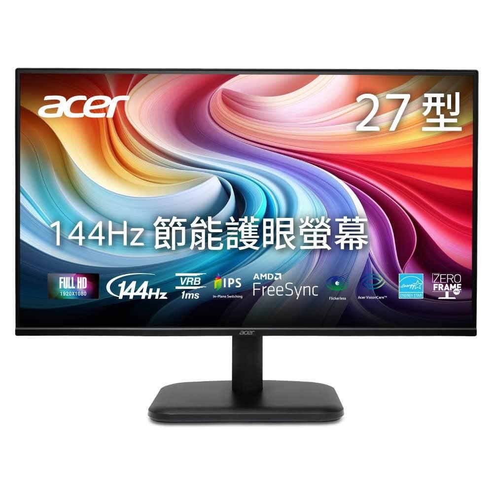 【Acer 宏碁】EK271 P6 27型螢幕(IPS/144Hz/1ms/FHD)