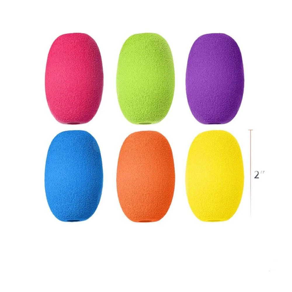 蛋型握筆器/兒童和成人/彩色軟墊支架/手寫、繪畫、著色/ 符合人體工程學/右手或左手/可重複使用