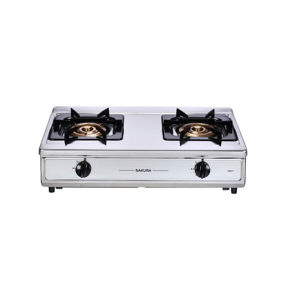 【SAKURA 櫻花】G5611 三環銅爐頭安全爐 (含標準安裝) G-5611S｜台爐｜三環大火｜銅爐頭｜瓦斯爐｜