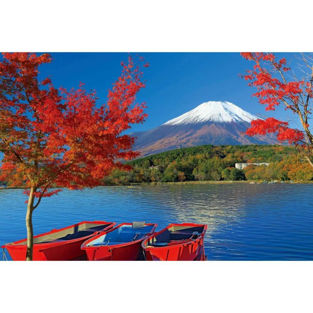 P2 拼圖】P2 - 西洋油畫-湖畔小屋台灣製204片達人極小拼圖24-015