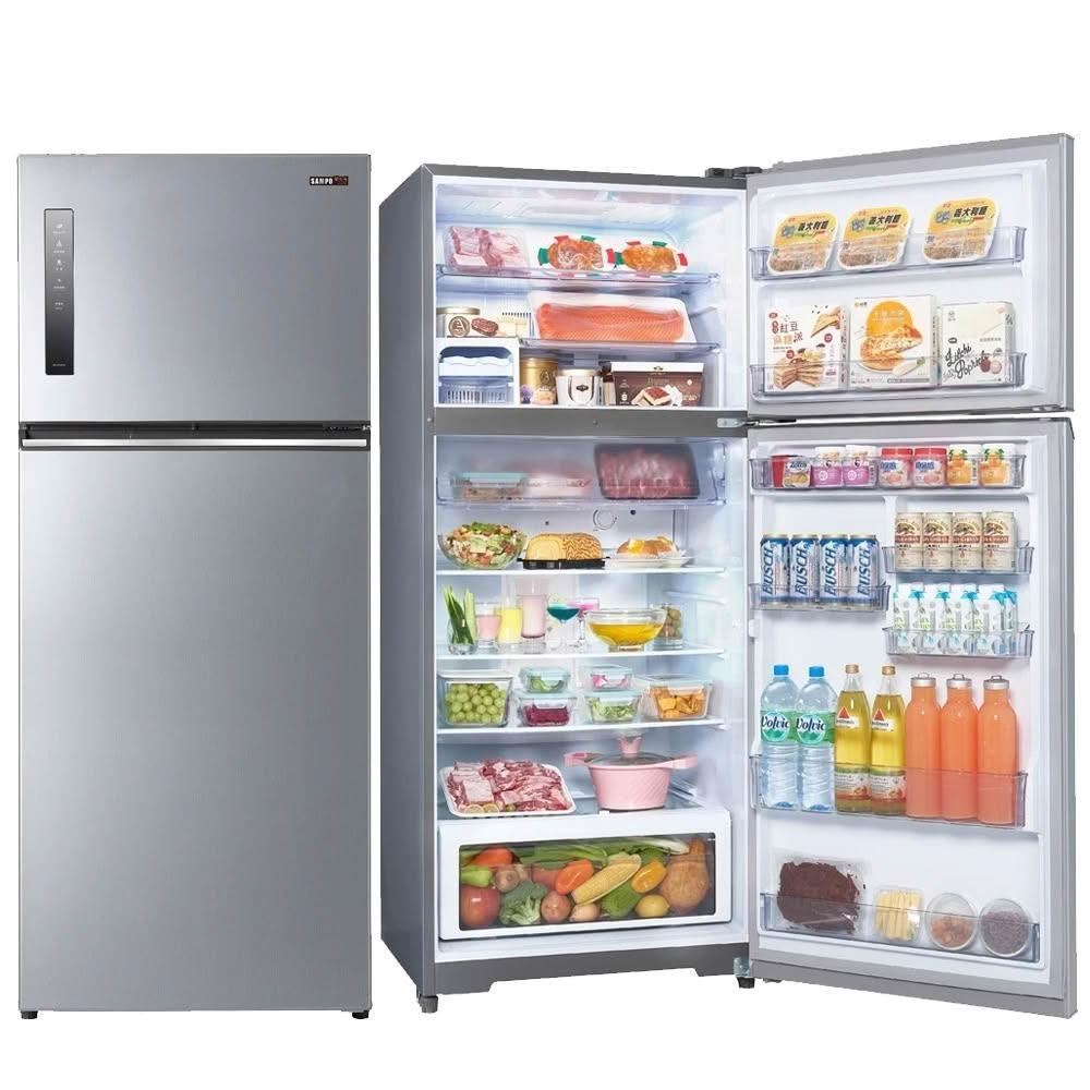 【SAMPO 聲寶】580公升極光鈦鋼板系列變頻雙門冰箱SR-C58D(S9)~含拆箱定位+舊機回收