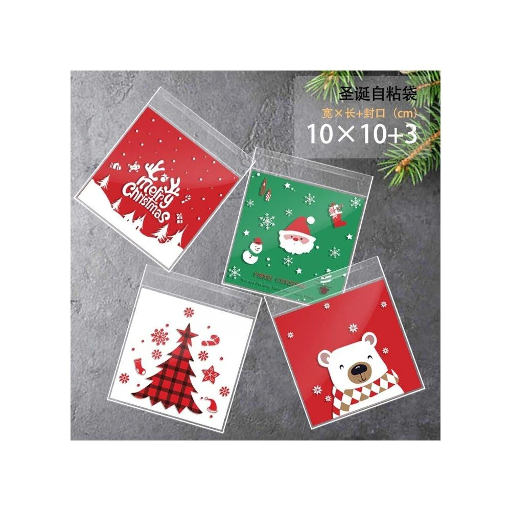 巧緻烘焙網 聖誕節 聖誕老人 雪人 自黏袋 餅乾袋 點心袋 聖誕樹 烘焙包裝 聖誕節包裝袋 聖誕節