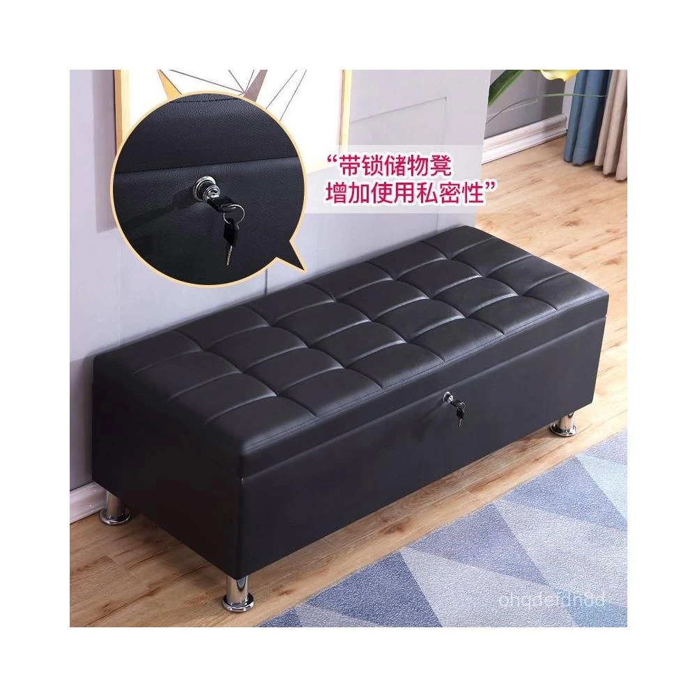 實體娃娃收納箱儲物凳娃娃收藏箱子帶鎖長條沙髮服裝店鞋店 換鞋凳 穿鞋凳