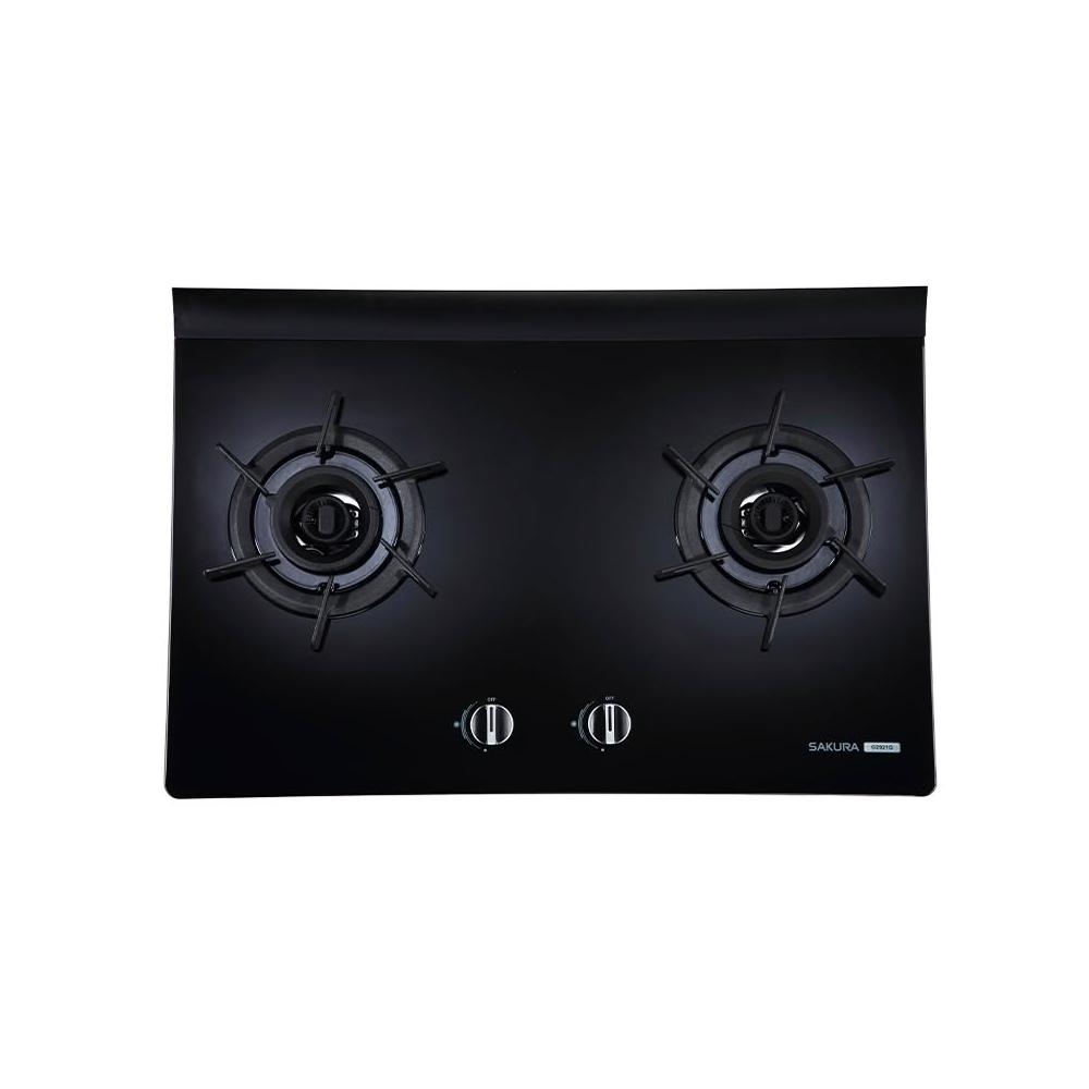 SAKURA櫻花牌 G-2921 SAKURA櫻花牌 G-2921 雙口瓦斯爐,採用耐熱強化玻璃爐臺與雙炫火爐頭設計,提供強勁火力與均勻加熱。臺灣製造,具電子連續點火及第一級能源效率,瓦斯消耗量僅9~10kW,適閤家庭使用。機體尺寸775 x 520 x 145 mm,挖孔尺寸728 x 468 mm,BSMI認證R51085,保固1年,標準安裝液化瓦斯。安全耐用,節能環保首選!