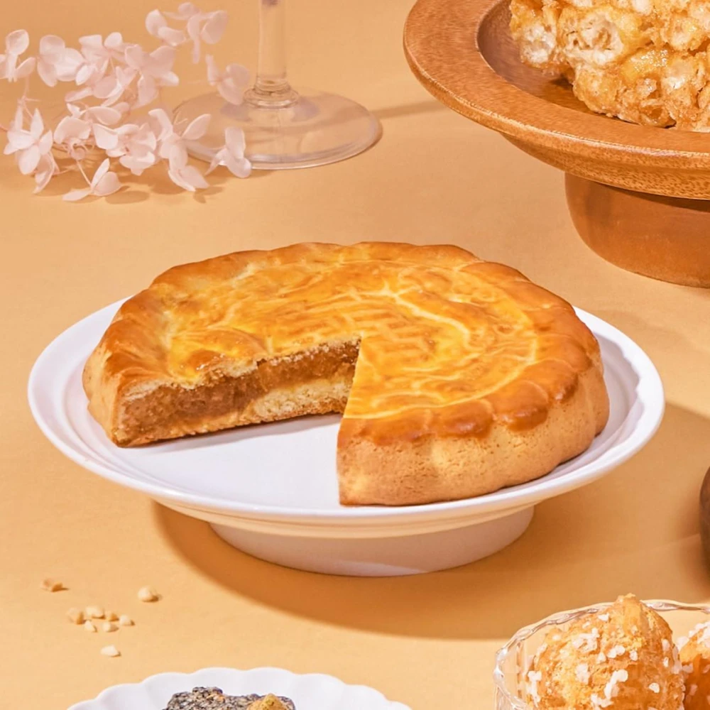 【洪瑞珍】傳統大餅禮盒(1盒/1入/250)(台灣土產 佳節伴手禮)