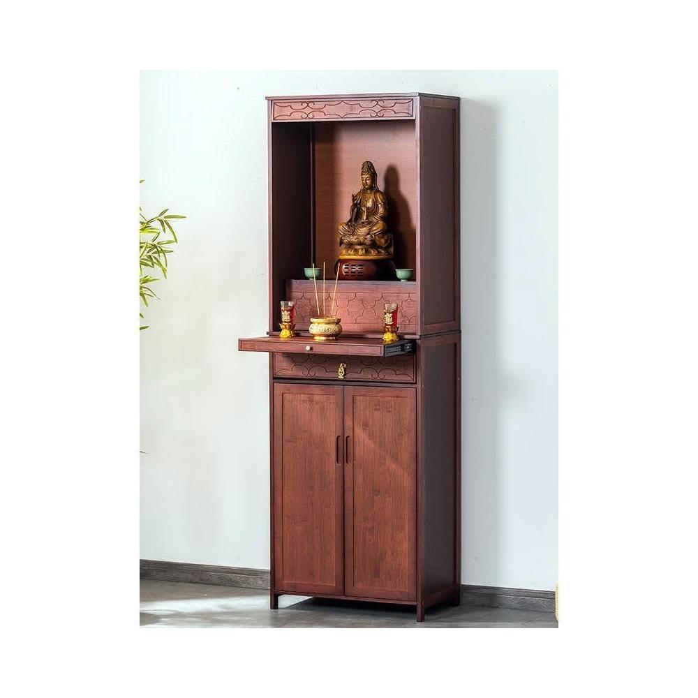 幕辭精品 新中式神明桌 神桌 小神桌 神主台 財神爺供桌家用供台 玄關桌 神龕 佛龕立櫃 祖先桌 公媽桌 供奉桌 佛桌